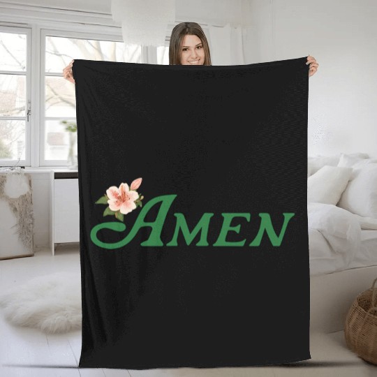Amen Masters Golf Fleece Blankets, Masters Golf Azalea Fleece Blankets, Golf Tournament