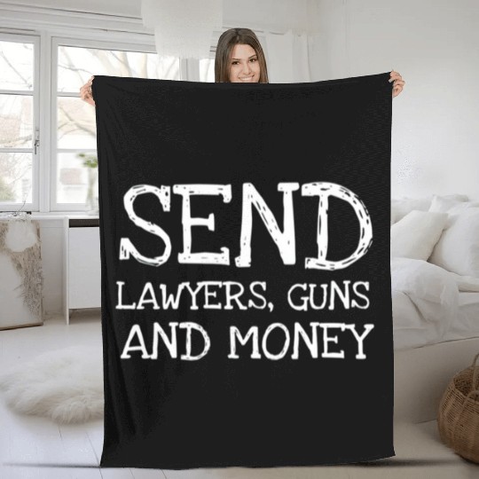 Warren Zevon Send Lawyers Guns and Money Music Fleece Blankets