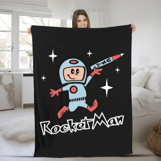 Rocket Man Fleece Blankets