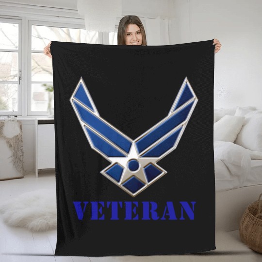 US Air Force Veteran Fleece Blankets