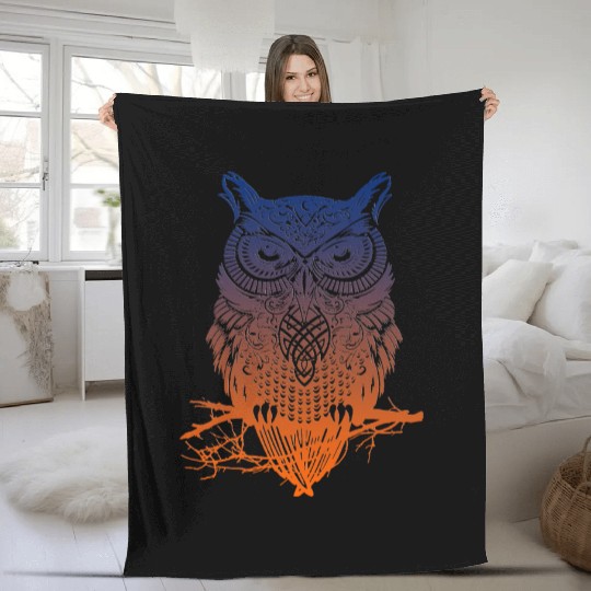 owl Fleece Blankets