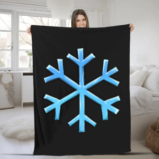 Frosted Snowflake Fleece Blankets