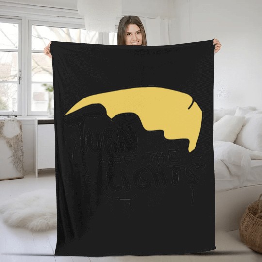 Turn Off The Lights Trump Fleece Blankets