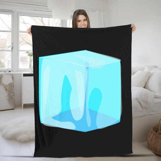 Ice Cube Fleece Blankets