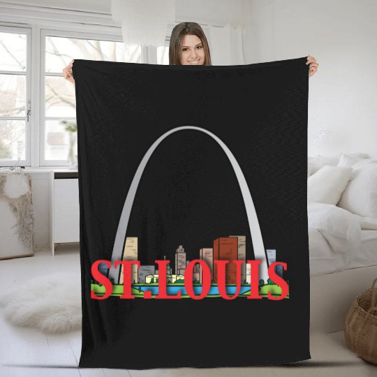 st louis Fleece Blankets