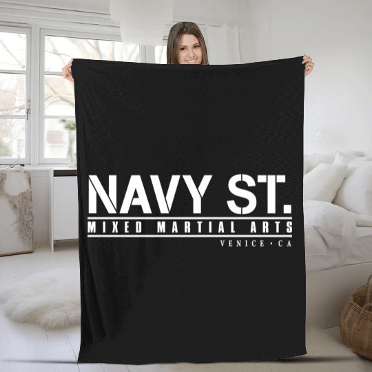 navy st Fleece Blankets