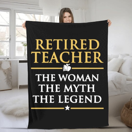 Retired Teacher Fleece Blankets