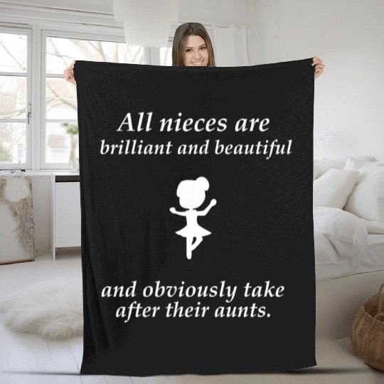 Niece - All nieces are brilliant and beautiful and Fleece Blankets