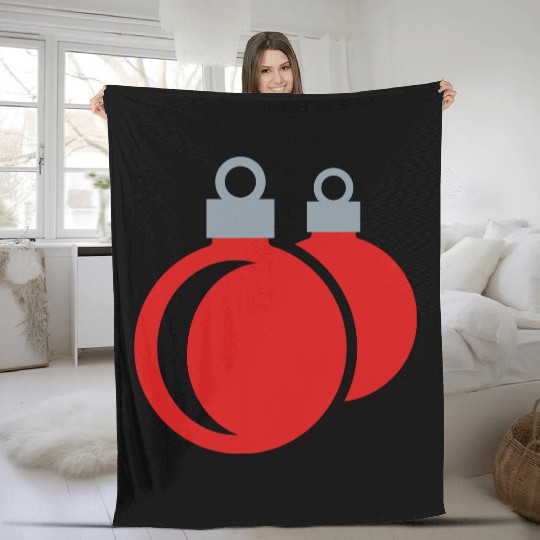 Christmas balls - xmas Fleece Blankets