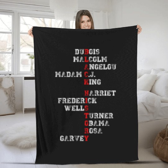 BLACK HISTORY Fleece Blankets