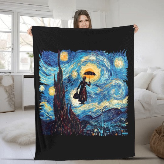 Mary Poppins starrynight Fleece Blankets