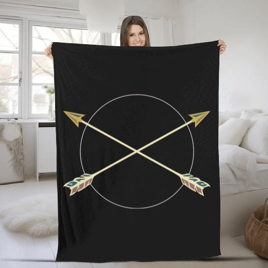 arrows crossed Fleece Blankets