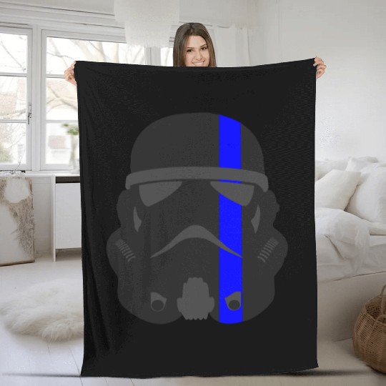 Thin Blue Line - Storm Trooper Fleece Blankets