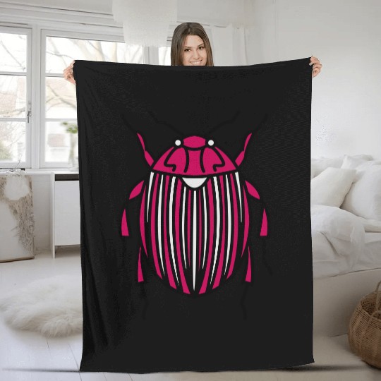 Potato bug Fleece Blankets