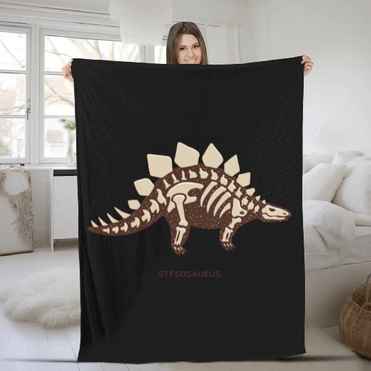 Stegosaurus Fleece Blankets