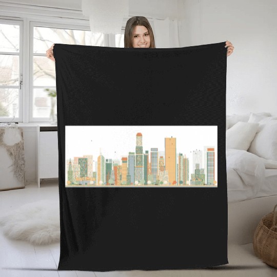 Hong kong Fleece Blankets