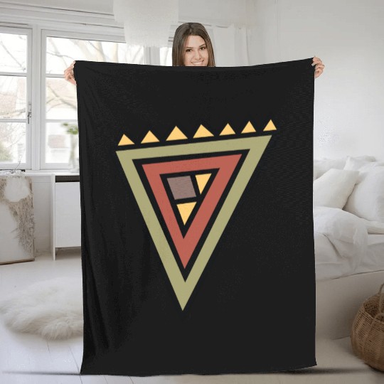 Native American Symbol Fleece Blankets