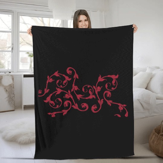 Tribal Flower Fleece Blankets
