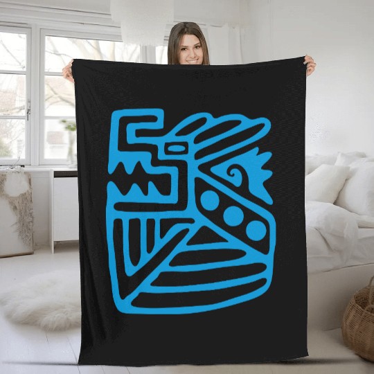 Tribal dragon Fleece Blankets