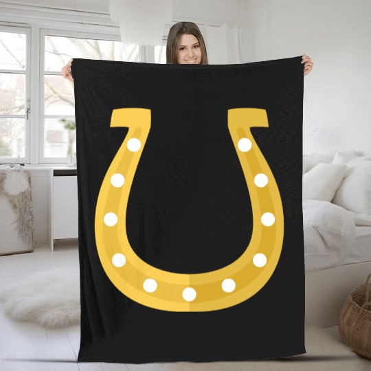 Horseshoe Fleece Blankets