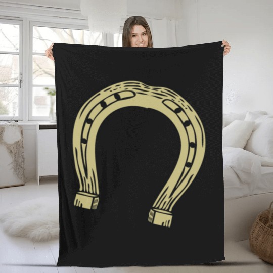 Horseshoe Fleece Blankets