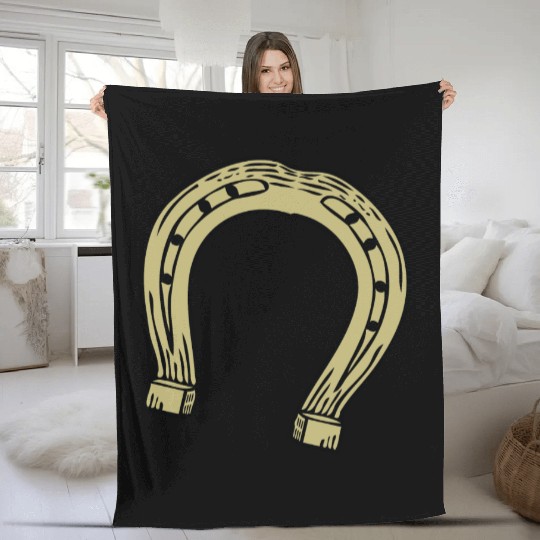 Horseshoe Fleece Blankets