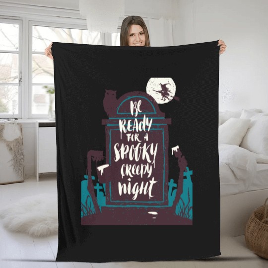 Halloween invitation Fleece Blankets