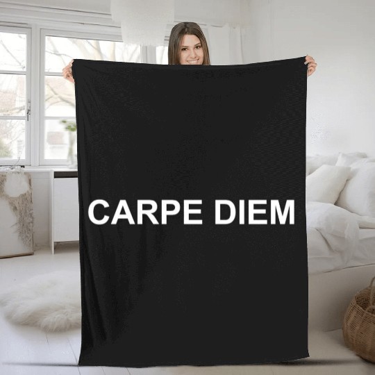 Carpe Diem Fleece Blankets