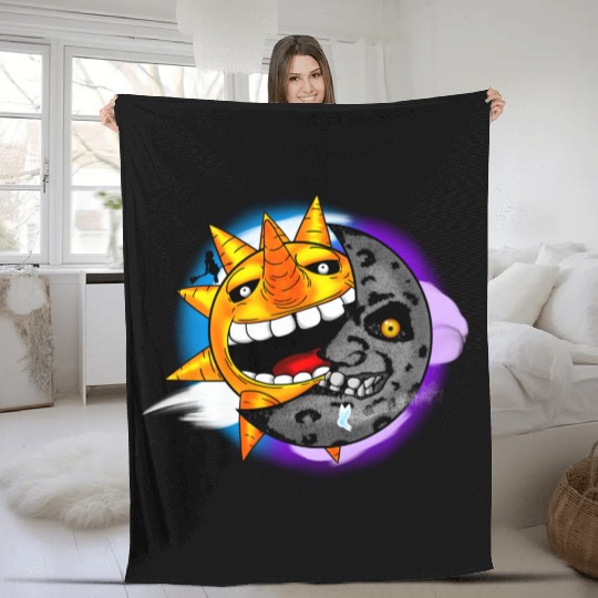 Sun & Moon Fleece Blankets