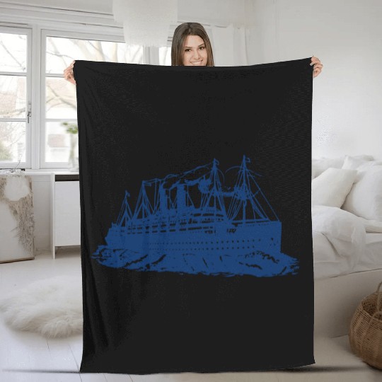 cruise ship Fleece Blankets