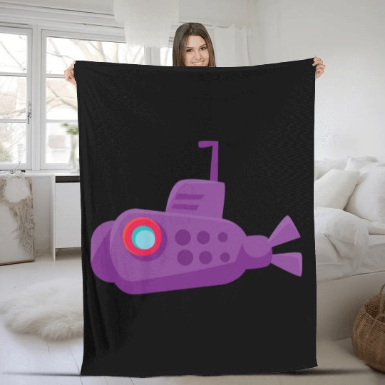 submarine Fleece Blankets