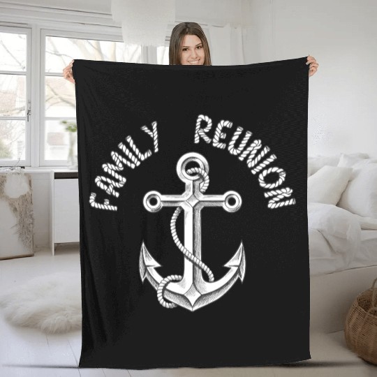Family reunion anchor Fleece Blankets
