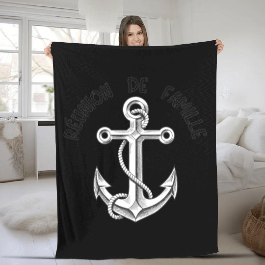 Family reunion anchor Fleece Blankets