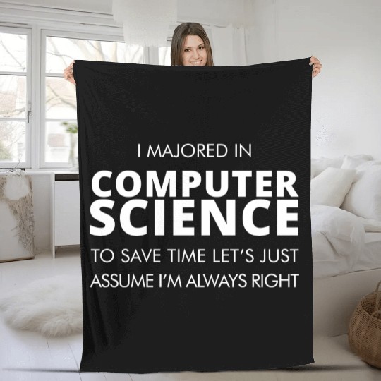 Computer science - i majored in computer science Fleece Blankets