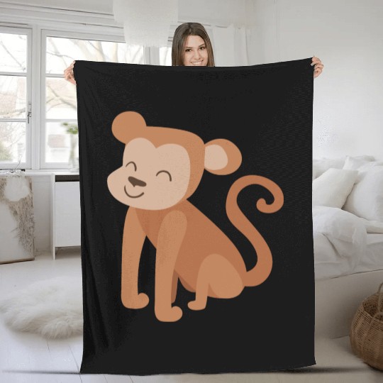 monkey Fleece Blankets