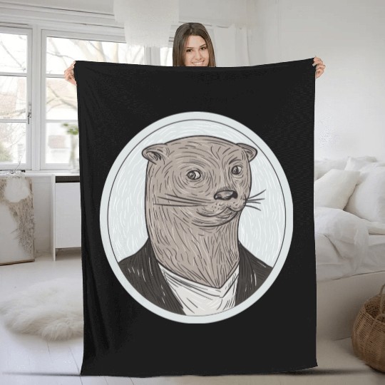 mr weasel Fleece Blankets