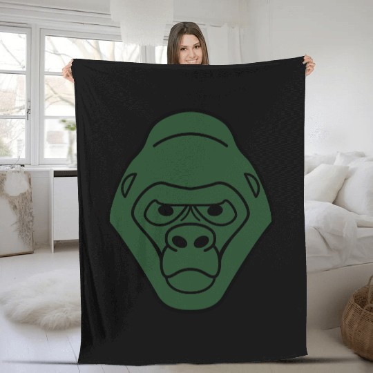 gorilla Fleece Blankets