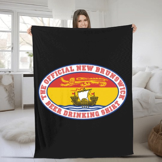 OFFICIAL NEW BRUNSWICK BEER DRINKING Fleece Blankets
