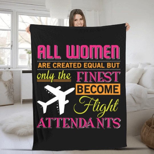 Finest flight attendants Fleece Blankets
