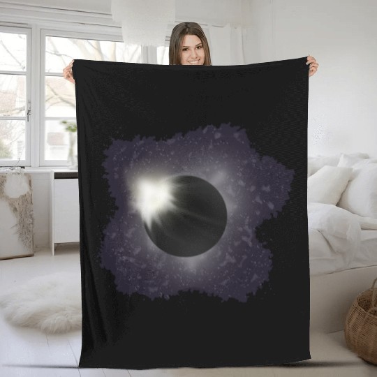 The Great Eclipse Fleece Blankets
