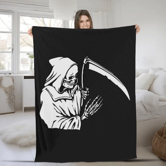 Grim Reaper Fleece Blankets