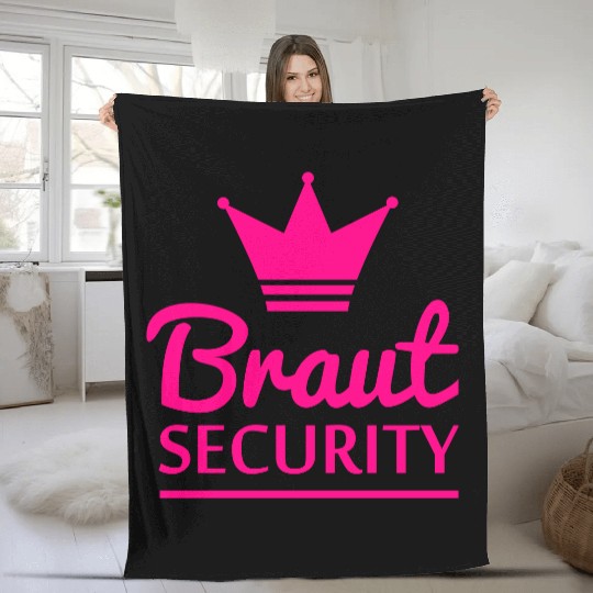 Bride security Fleece Blankets