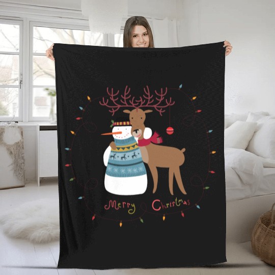 Snowman Fleece Blankets