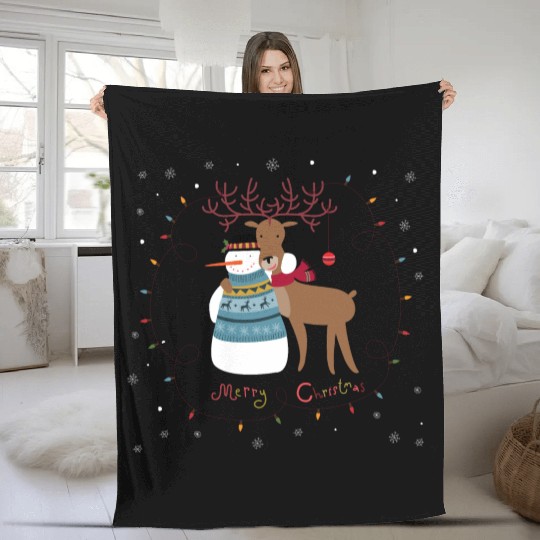 Snowman Fleece Blankets