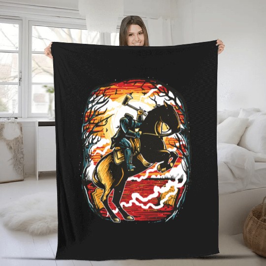 Headless Horseman Fleece Blankets