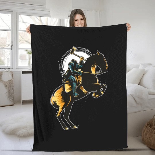 Headless Horseman Fleece Blankets