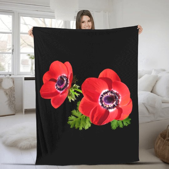 flowers lilies tulips orchids sunflower dahlia ger Fleece Blankets