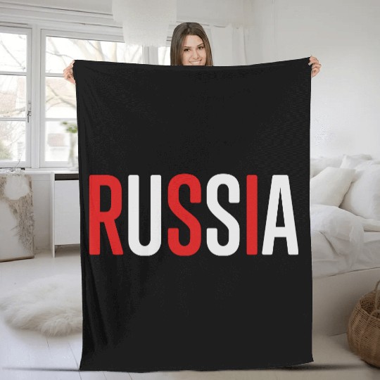 R-U-S-S-I-A Fleece Blankets