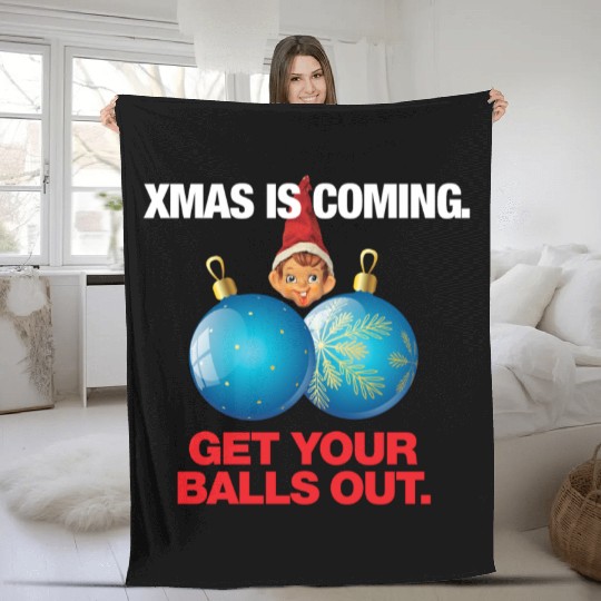 Christmas Balls Fleece Blankets