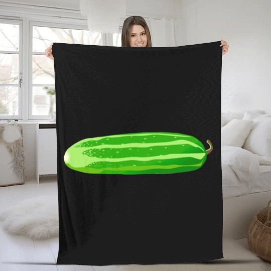 gurken cucumber cucumbers veggie gemuese vegetable Fleece Blankets